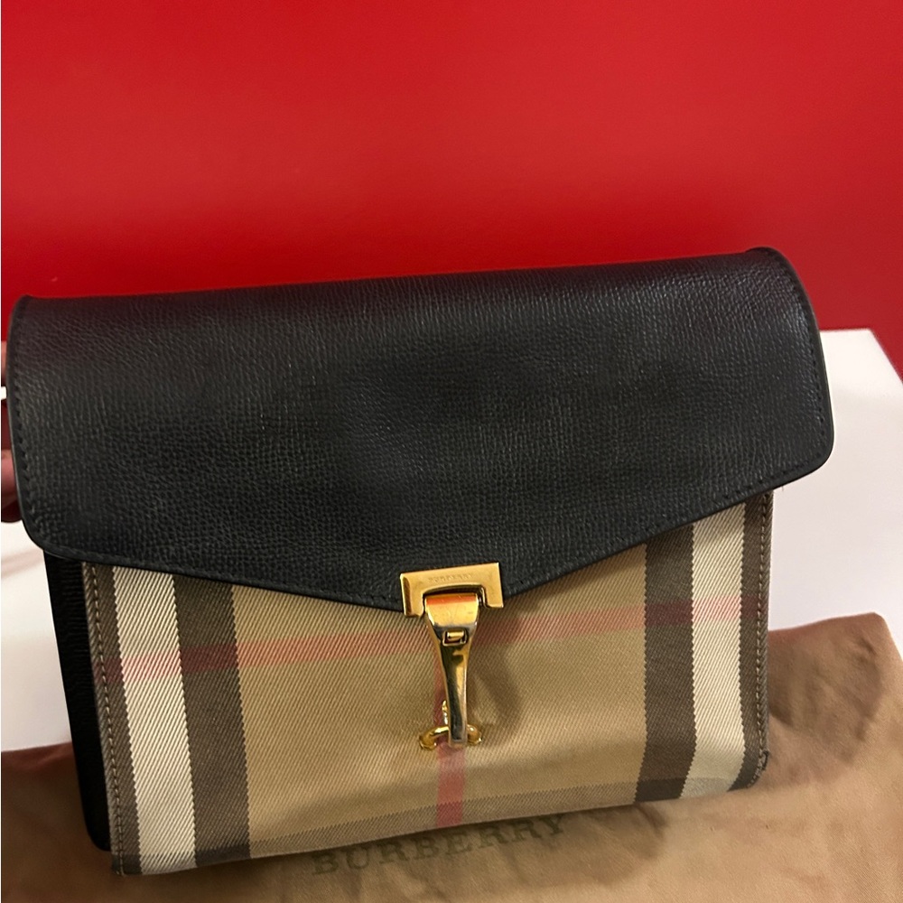 Burberry Black and Tan Mini Bag